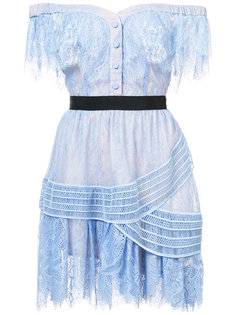 кружевное платье шифт Self-Portrait