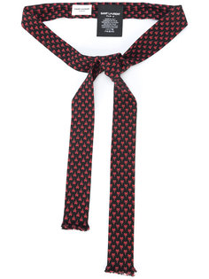 галстук с Y-образным узором  Saint Laurent