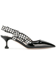 gingham detail pumps Miu Miu