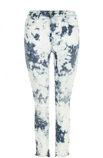 Укороченные джинсы-скинни с потертостями Denim X Alexander Wang