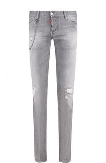 Джинсы прямого кроя с потертостями Dsquared2