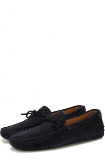 Замшевые мокасины на шнуровке Tod’s