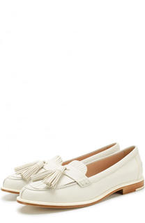 Кожаные лоферы с кисточками Tod’s