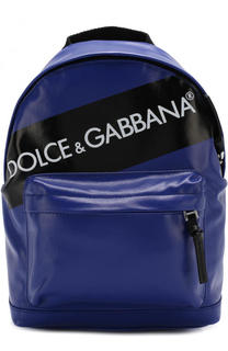 Текстильный рюкзак с логотипом бренда Dolce &amp; Gabbana