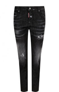 Джинсы прямого кроя с потертостями Dsquared2