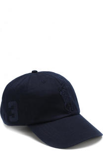 Хлопковая бейсболка с нашивками Polo Ralph Lauren