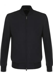 Шерстяной бомбер на молнии Ermenegildo Zegna