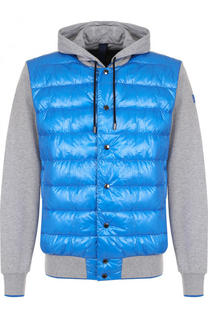 Хлопковая толстовка на кнопках с пуховой вставкой Paul&amp;Shark