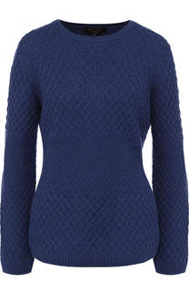 Приталенный кашемировый пуловер фактурной вязки Loro Piana