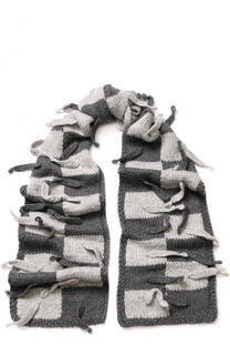 Шерстяной шарф с отделкой Loewe