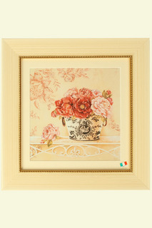 Постер "Чайные розы в вазе" F.A.L