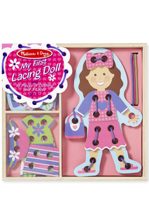 Моя первая шнуровка, кукла MELISSA&DOUG Melissa&Doug