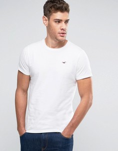 Белая узкая футболка с логотипом Hollister Must Have - Белый