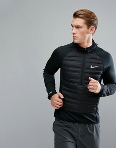 Черная дутая гибридная куртка Nike Running Aeroloft 872371-010 - Черный
