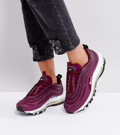 Бордовые кроссовки Nike Air Max 97 Premium - Красный