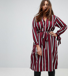 Удлиненная рубашка с люверсами ASOS CURVE - Мульти