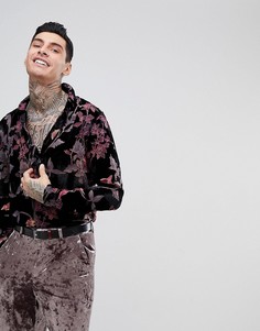 Рубашка с цветочным рисунком ASOS - Черный