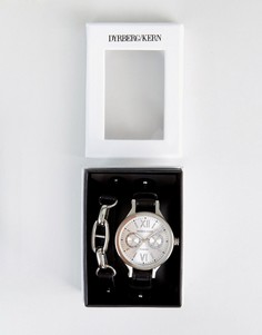 Подарочный набор с часами и браслетом DyrbergKern - Черный