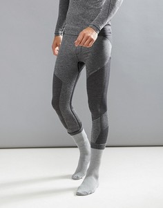 Черные меланжевые бесшовные леггинсы ONeill Activewear Hyperdry - Черный Oneill