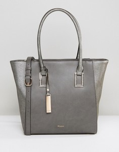 Структурированная сумка-тоут серого оттенка Dune Damazing - Серый