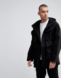 Oversize-куртка в стиле пэчворк Fairplay - Черный