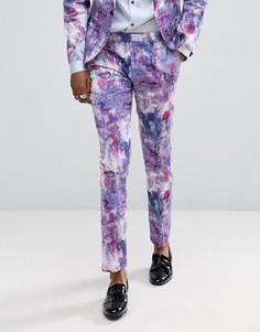 Cупероблегающие брюки с принтом Noose & Monkey - Фиолетовый