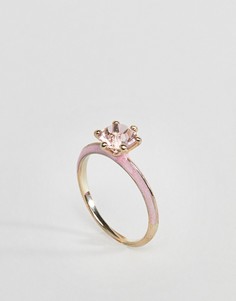 Эмалевое кольцо ограниченной серии - Розовый Asos