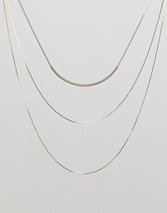Ожерелье ограниченной серии в несколько рядов - Золотой Asos