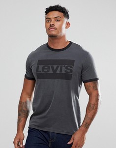 Серая футболка с логотипом Levis - Серый