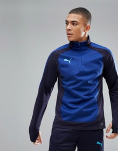 Синий спортивный топ Puma Football evoTRG Training Winter 65542150 - Синий