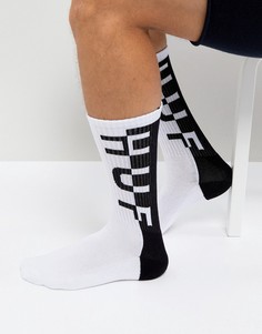 Белые носки с логотипом HUF - Белый