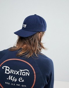 5-панельная кепка с логотипом Brixton Stith - Темно-синий