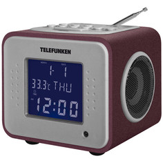 Радио-часы Telefunken TF-1575U Bordeaux/Purple