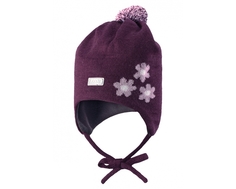 Шапка для девочки Lassie, темно-фиолетовая