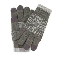 Теплые перчатки для сенсорных дисплеев Xiaomi Mi Wool Screen Touch Gloves Mens р.UNI Grey