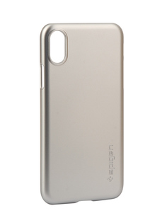Аксессуар Клип-кейс Spigen Thin Fit для APPLE iPhone X Silver 057CS22113