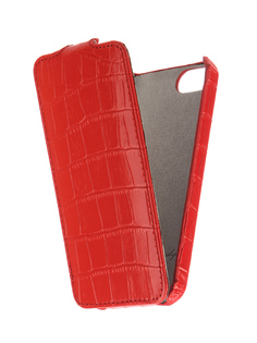 Аксессуар Чехол Melkco для APPLE iPhone 5S/SE Red Crocodile 3130