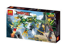 Конструктор Lele Ninja Механический Дракон Зелёного Ниндзя 493 дет. 31053