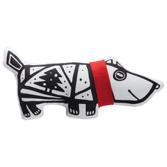 Игрушка антистресс Проект 111 Собака в шарфе White-Red 7795.65