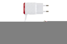 Зарядное устройство Red Line NC-2.1AC 2xUSB + 8pin для кабель APPLE 2.1A Red