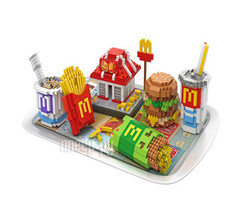 Конструктор LoZ Фастфуд 1700 дет. LZ9391