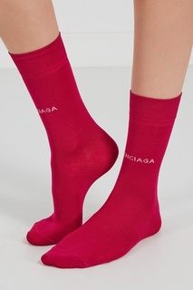 Розовые носки с логотипом Balenciaga