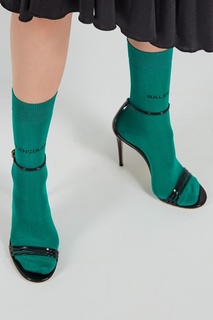 Зеленые носки с логотипом Balenciaga