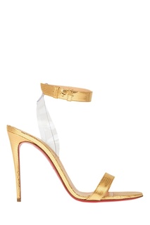 Золотистые босоножки Jonatina 100 Christian Louboutin