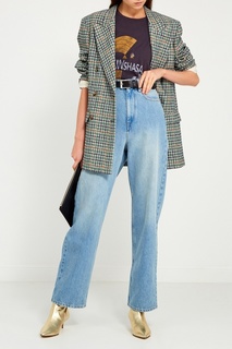 Голубые потертые джинсы Isabel Marant Etoile