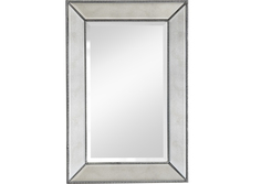Зеркало в раме франческо (francois mirro) серебристый 90.0x120.0x4.0 см.