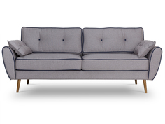 Диван vogue (myfurnish) серый 226x88x91 см.