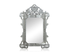 Венецианское зеркало марджери (francois mirro) серебристый 70.0x110.0x2.0 см.