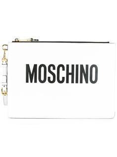 клатч с логотипом  Moschino