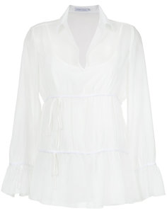 sheer ruffle blouse Mara Mac